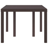 Garden Table Brown 150 x 100 x 73 cm Poly Rattan