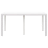 Garden Table White 150 x 100 x 73 cm Poly Rattan