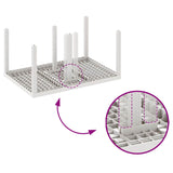 Garden Table White 150 x 100 x 73 cm Poly Rattan