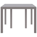 Garden Table Light grey 150 x 100 x 73 cm Poly Rattan