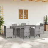 Garden Table Light grey 200 x 100 x 73 cm Poly Rattan