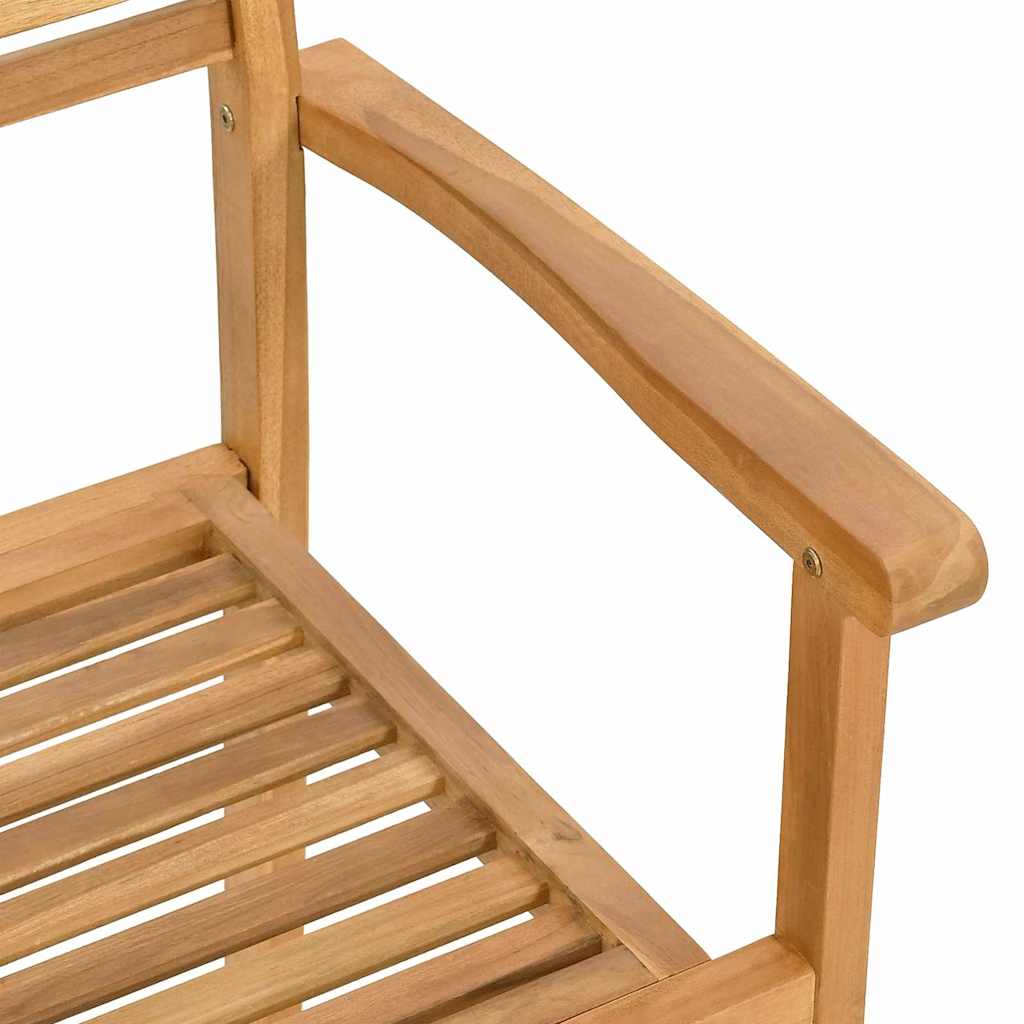 Garden Stacking Chairs 4 pcs Brown 55.5 x 55.5 x 90 cm