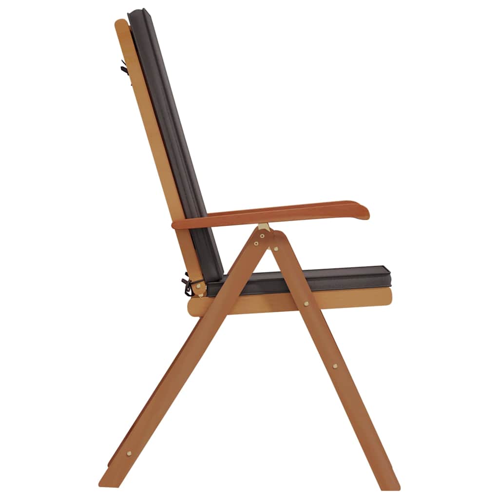 Garden Chair 4 pcs Brown 57 x 71.5 x 104cm Solid Teak wood