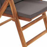 Garden Chair 8 pcs Brown 57 x 71.5 x 104cm Solid Teak wood