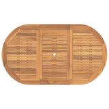 Garden Dining Set 5 pcs Brown Solid teak wood