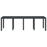 Garden Table Anthracite 250 x 100 x 73 cm Poly Rattan