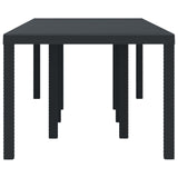 Garden Table Anthracite 250 x 100 x 73 cm Poly Rattan