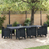 Garden Table Anthracite 300 x 100 x 73 cm Poly Rattan