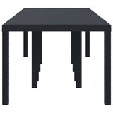 Garden Table Anthracite 300 x 100 x 73 cm Poly Rattan