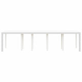 Garden Table White 300 x 100 x 73 cm Poly Rattan