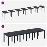 Garden Table Anthracite 350 x 100 x 73 cm Poly Rattan