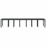 Garden Table Anthracite 400 x 100 x 73 cm Poly Rattan