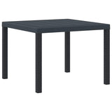 Garden Dining Set 5 pcs Anthracite Polt rattan