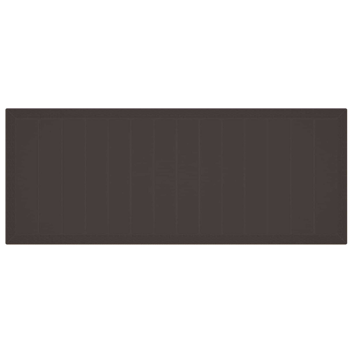 Garden Dining Set 11 pcs Brown Polypropylene