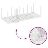 Garden Dining Set 11 pcs White Polypropylene