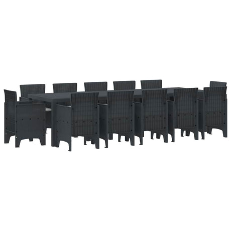 Garden Dining Set with Cushions with Cushion 13 pcs