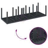 Garden Dining Set with Cushion 13 pcs Anthracite Plastic