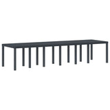 Garden Dining Set 15 pcs Anthracite Polt rattan