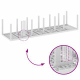 Garden Dining Set 15 pcs White Polt rattan