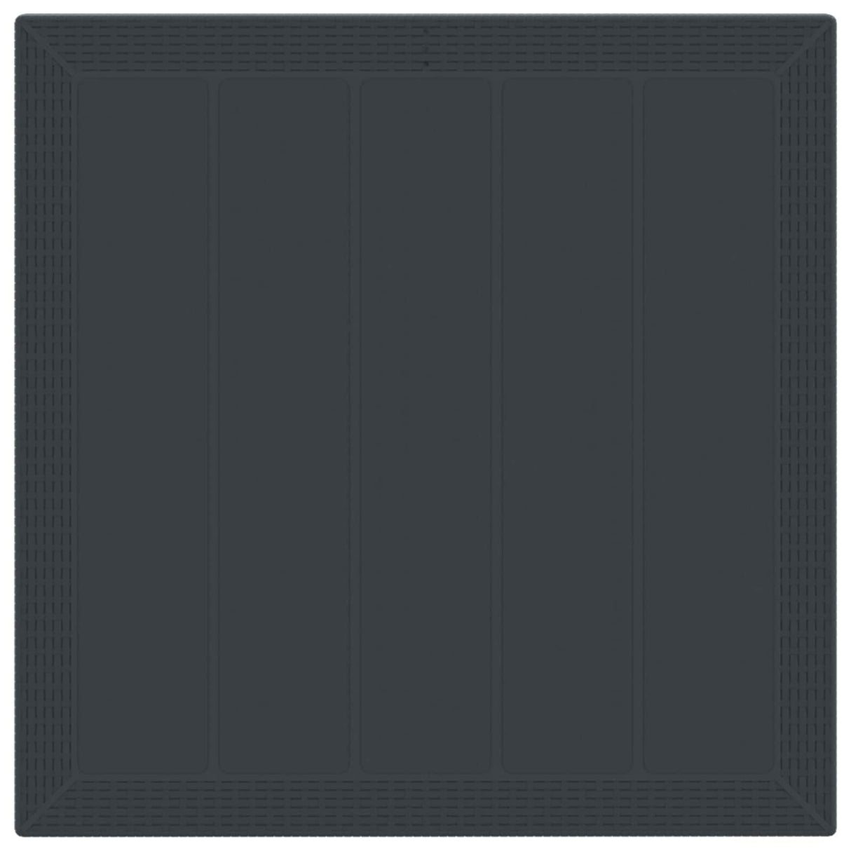 Garden Dining Set 3 pcs Anthracite Polypropylene