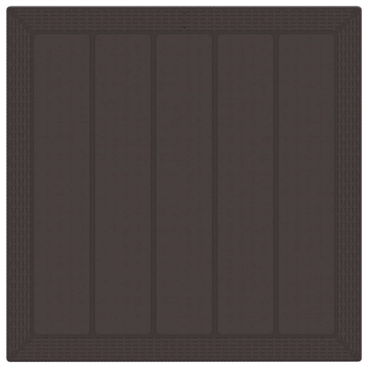 Garden Dining Set 3 pcs Brown Polypropylene