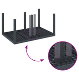 Garden Dining Set 5 pcs Anthracite Polt rattan