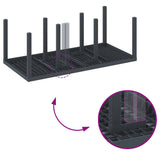 Garden Dining Set 7 pcs Anthracite Polt rattan