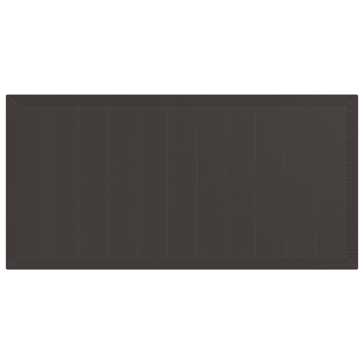 Garden Dining Set 7 pcs Brown Polypropylene