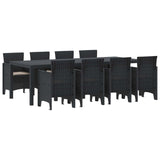 Garden Dining Set 9 pcs Anthracite Polypropylene