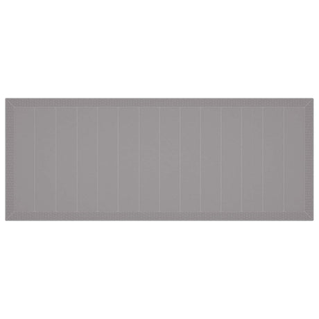 Garden Dining Set 9 pcs Light Grey Polt rattan