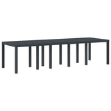 Garden Dining Set with Cushion 11 pcs Anthracite Poly rattan