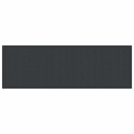 Garden Dining Set with Cushion 11 pcs Anthracite Poly rattan