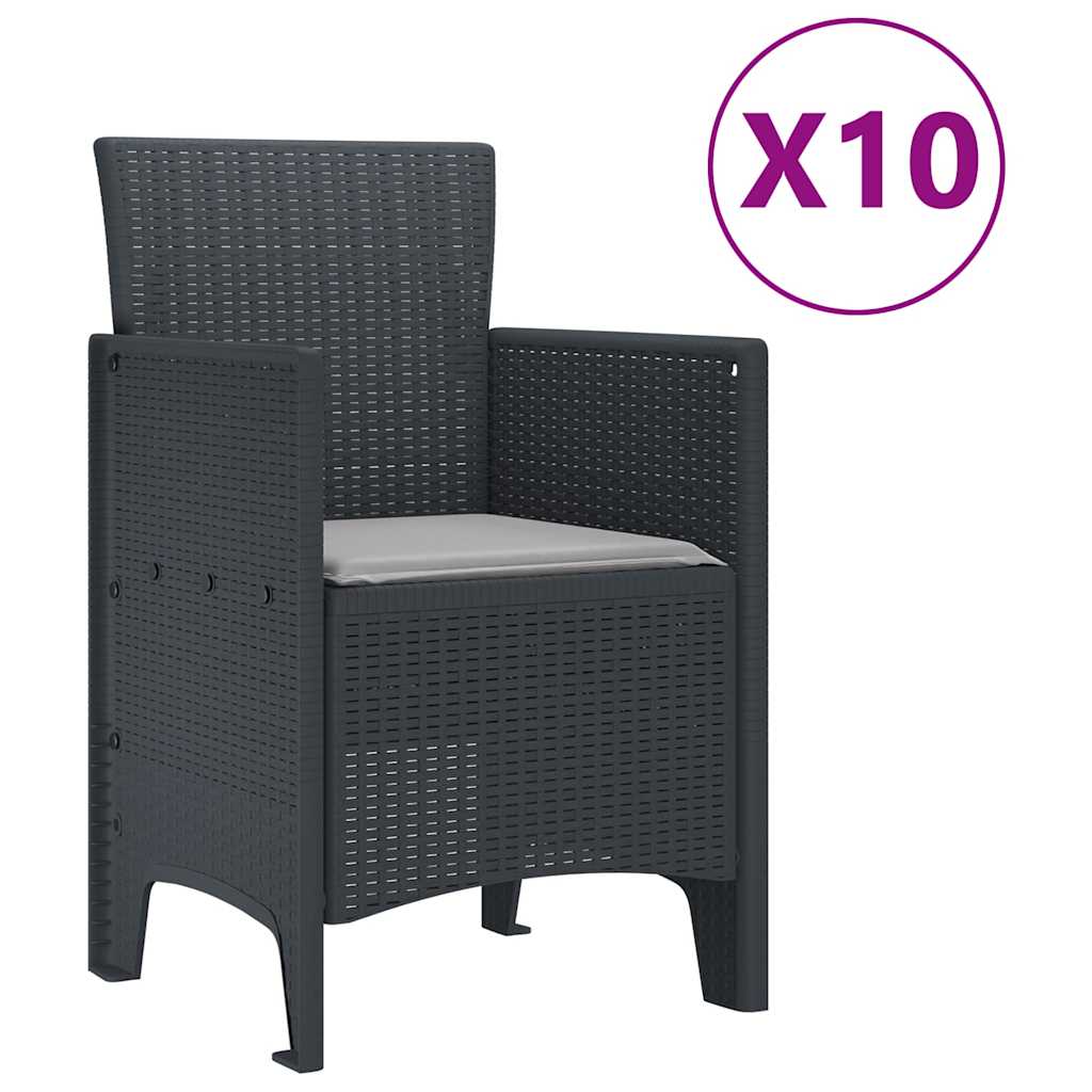 Garden Dining Set with Cushions with Cushion 11 pcs