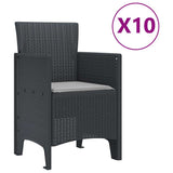Garden Dining Set with Cushions with Cushion 11 pcs