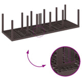 Garden Dining Set with Cushion 11 pcs Brown Rattan