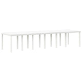 Garden Dining Set 13 pcs White Polt rattan