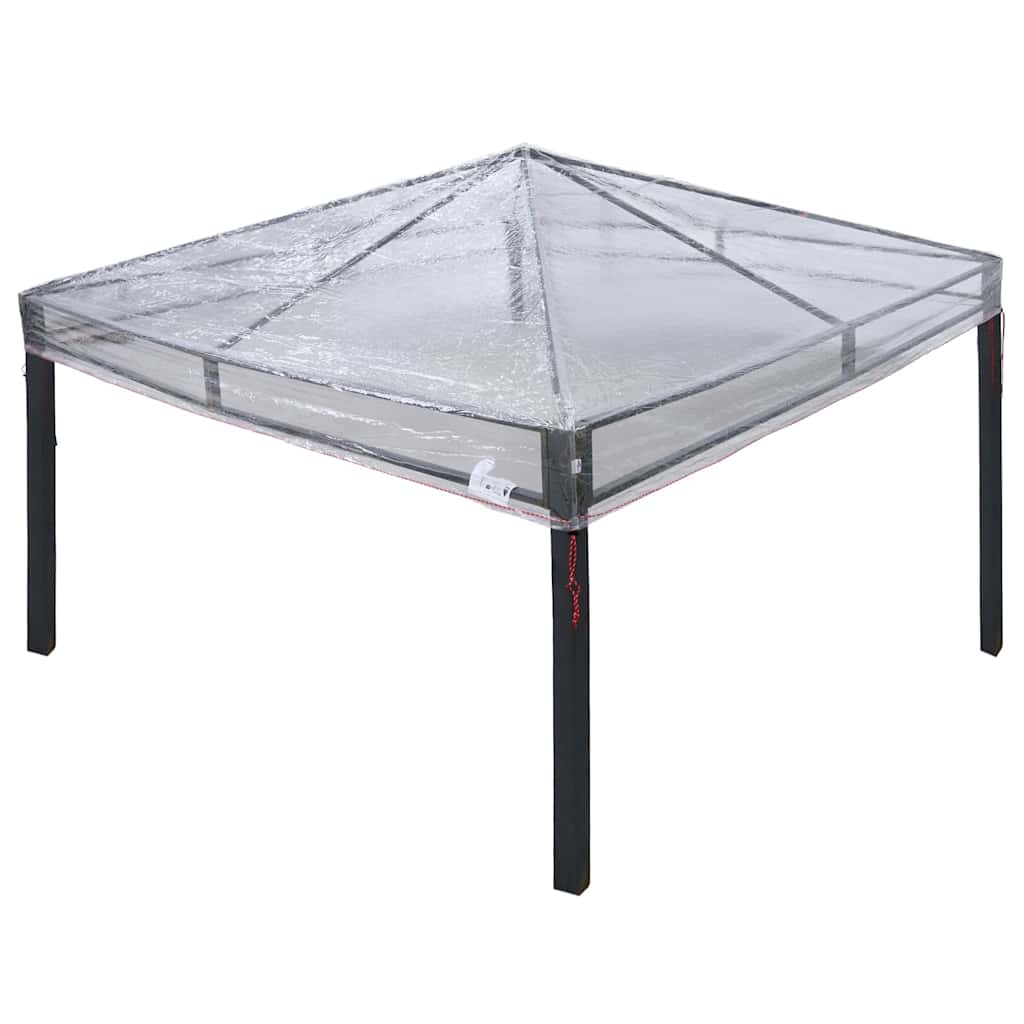 Gazebo Cover Replacement Transparent 300 x 300 x 26 cm PVC