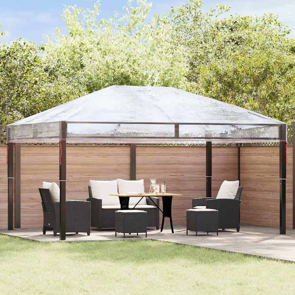 Gazebo Cover Replacement Transparent 400 x 300 x 32 cm PVC