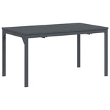 Garden Dining Set 9 pcs Anthracite Steel and poly rattan