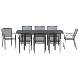 Garden Dining Set 9 pcs Steel