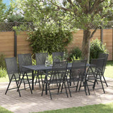 Garden Dining Set 9 pcs Steel