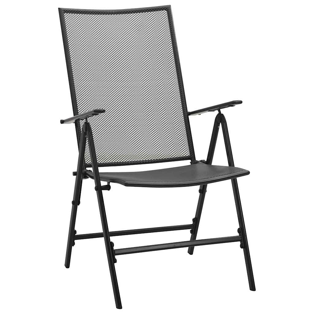 Garden Dining Set 9 pcs Steel