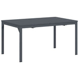 Adjustable Garden Dining Set 9 pcs Steel