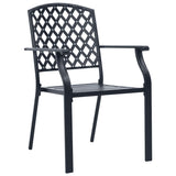 Adjustable Garden Dining Set 9 pcs Steel
