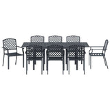 Adjustable Garden Dining Set 9 pcs Steel