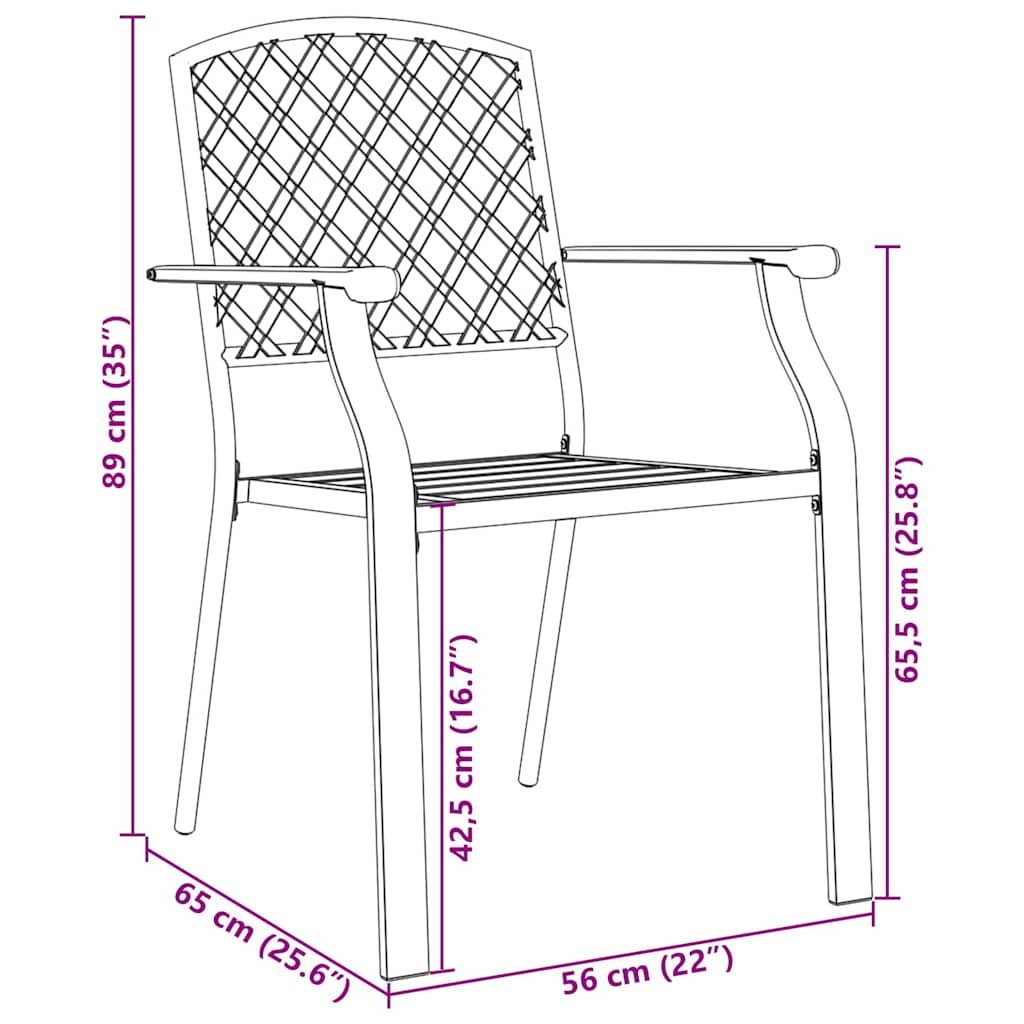 Adjustable Garden Dining Set 9 pcs Steel