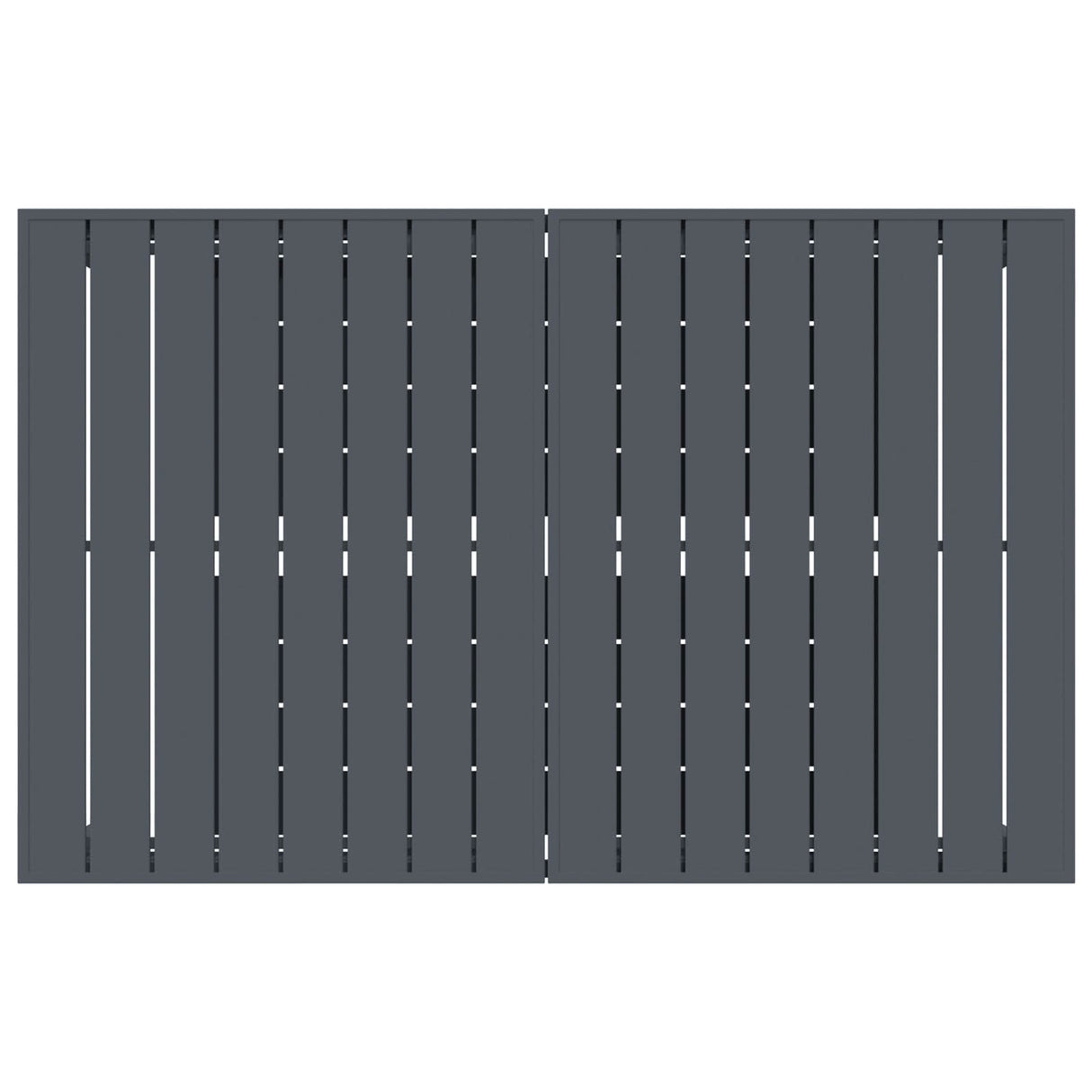 Garden Dining Set 9 pcs Anthracite Steel