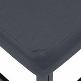 Garden Sofa Set with Cushion 8 pcs Black Aluminium