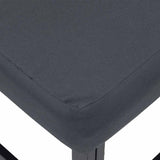 Garden Sofa Set with Cushion 10 pcs Black Aluminium