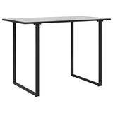 Garden Sofa Set 6 pcs Black Steel